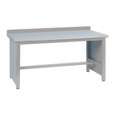 Lista International Lista Technical Workbench W/ Tech Legs, Backsplash & Laminate Safety Edge, 72"W x 30"D, Gray XSTB13-72PT/LG